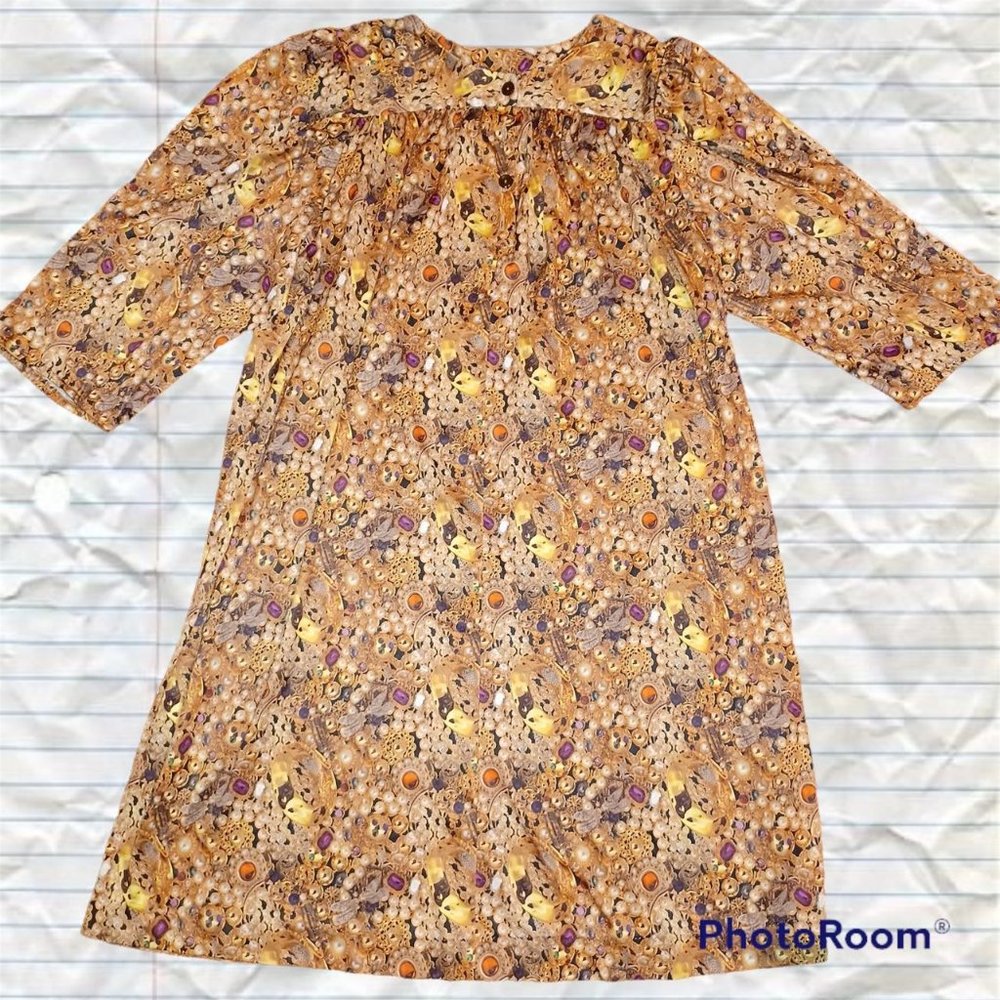 Jewelry digital print nightgown
